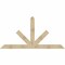 Ekena Millwork Saratoga Rough Sawn Timber Gable Bracket, Douglas Fir, 96"W x 48"H x 4"D x 6"F, 12/12 Pitch GBW096X48X0406SAR00RDF - alternate 1
